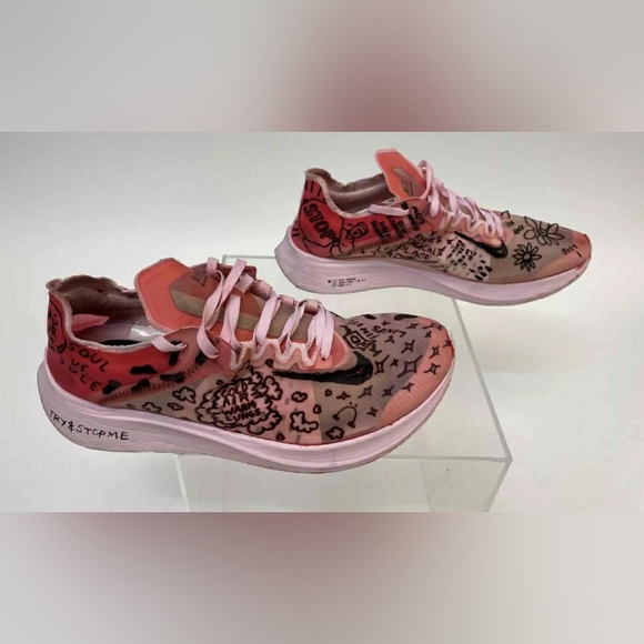 Nike Nathan Bell & Zoom Fly Sp Pink Running Sneakers Tennis Shoes - Women Size 9 - Picture 5 of 9